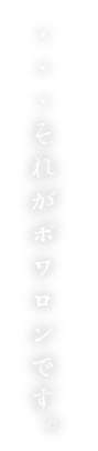 ・・・それがポワロンです。